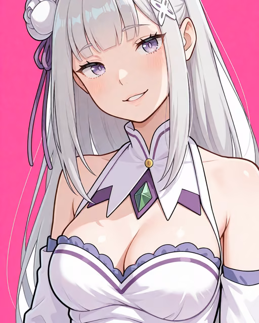 Preview of emilia (re:zero) generated on Akilora
