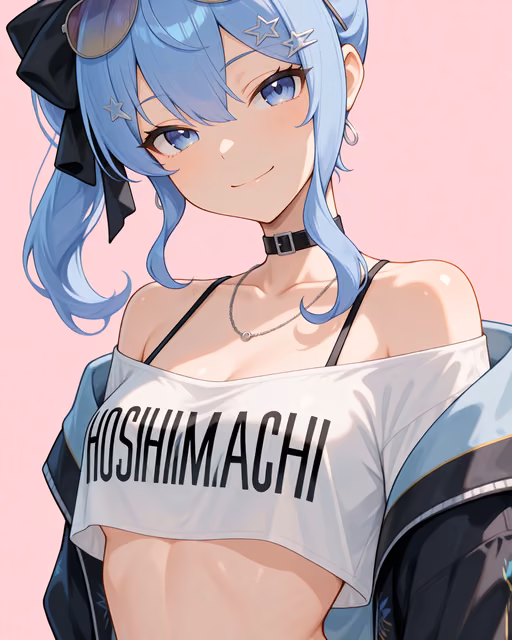 Preview of hoshimachi suisei (water gun arpeggio) generated on Akilora