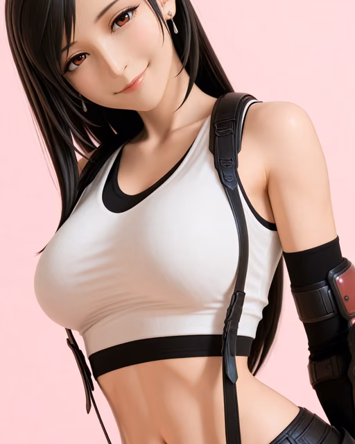 Preview of tifa lockhart generated on Akilora