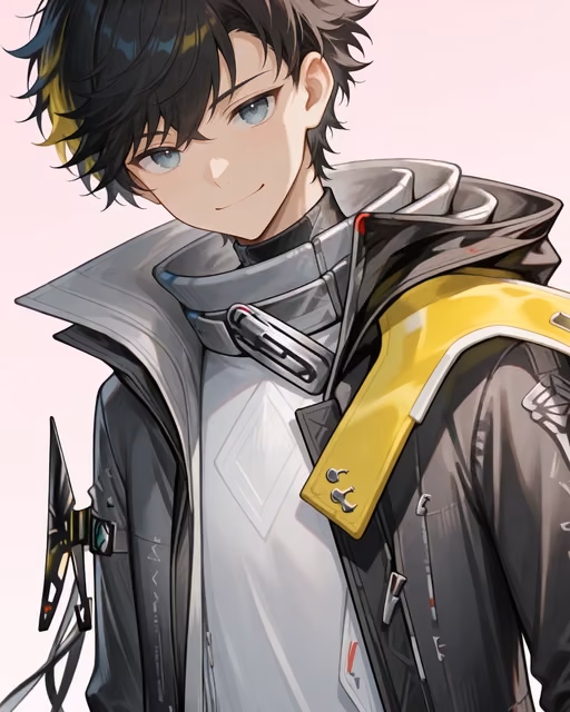 Preview of male endministrator (arknights) generated on Akilora