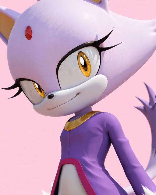 Preview of blaze the cat generated on Akilora