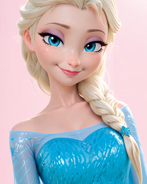 Preview of elsa (frozen) generated on Akilora