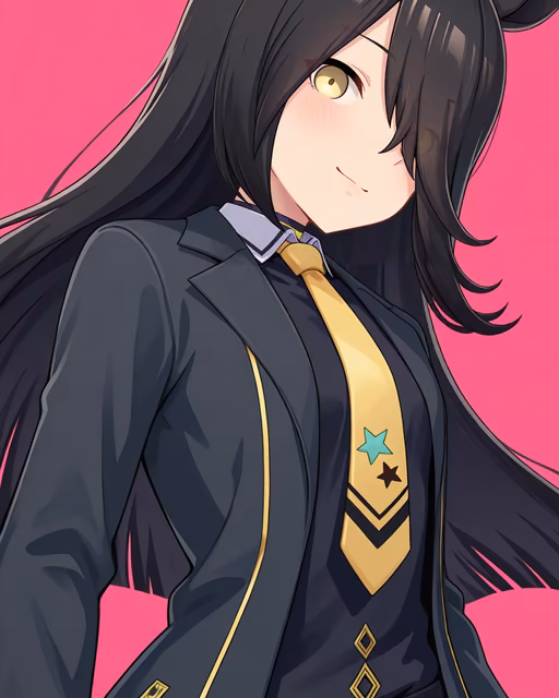 Preview of manhattan cafe (creeping shadow) (umamusume) generated on Akilora