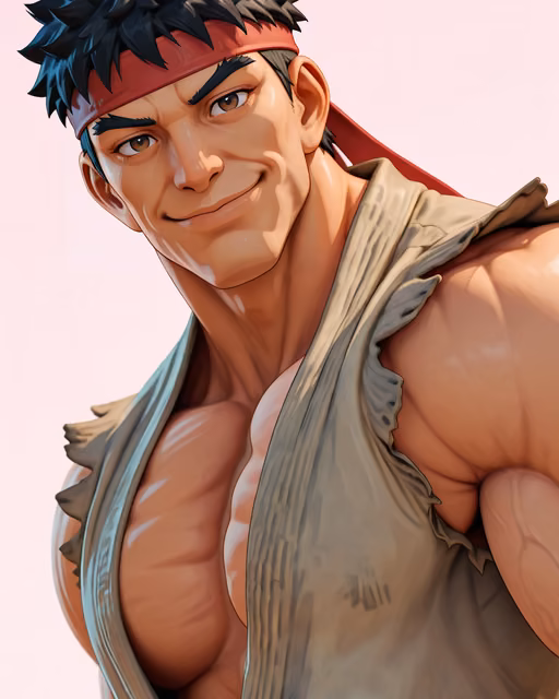 Preview of ryu (street fighter) generated on Akilora