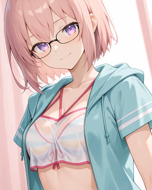 Preview of mash kyrielight (swimsuit of perpetual summer ver.03) generated on Akilora