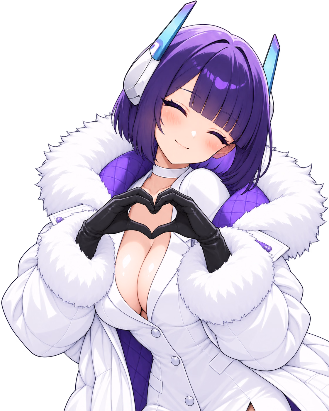 Aki-chan making a heart with her hands